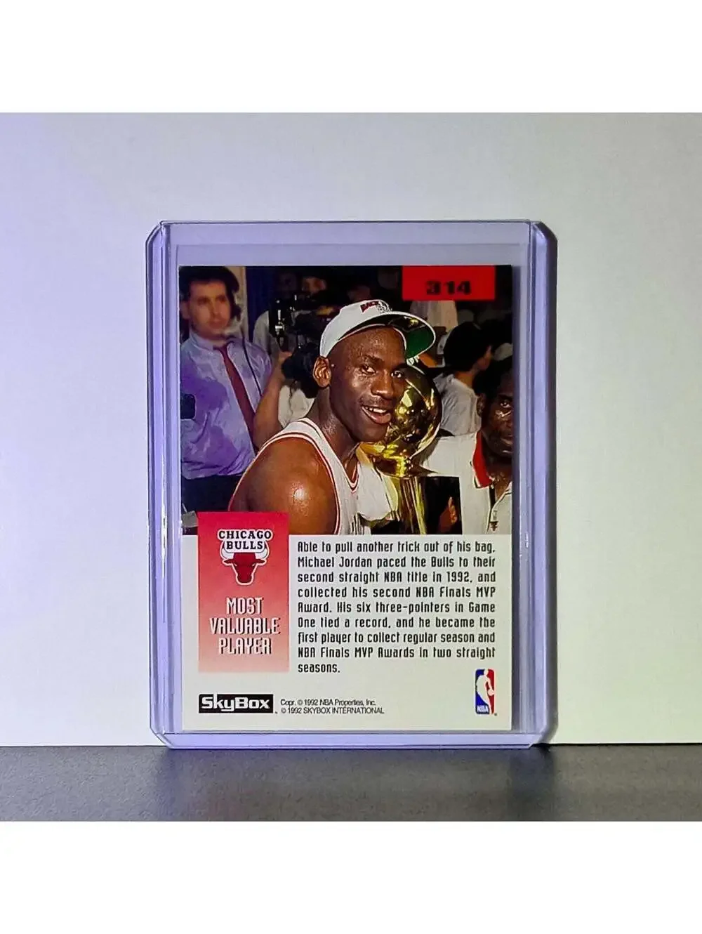 Michael Jordan 1992-93 Skybox The 1992 NBA Finals #314 Card Chicago Bulls